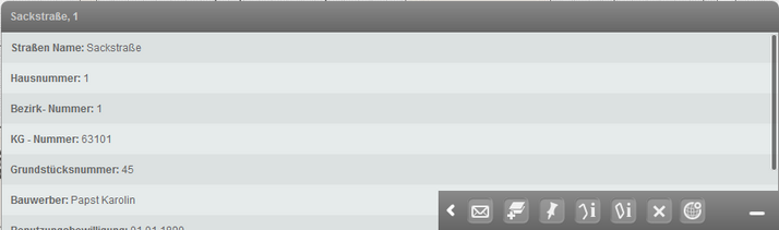 Detailansicht zu einem Objekt im mobile Client
