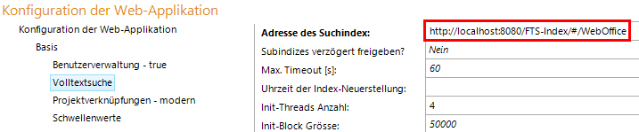 Verwendung von "localhost" anstatt Rechnername in der Adresse des Suchindex Verwendung von "localhost" anstatt Rechnername in der Adresse des Suchindex