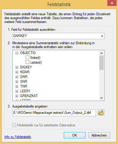 Funktion Feldstatistik zur Auffindung von doppelten Attributwerten Funktion Feldstatistik zur Auffindung von doppelten Attributwerten