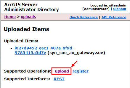 Upload der SOE Upload der SOE