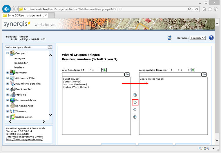 Gruppe anlegen - Schritt 2 Gruppe anlegen - Schritt 2
