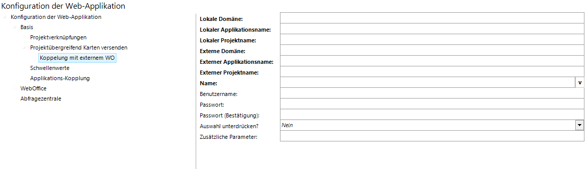 Konfiguration - Projektübergreifende Karten versenden Konfiguration - Projektübergreifende Karten versenden