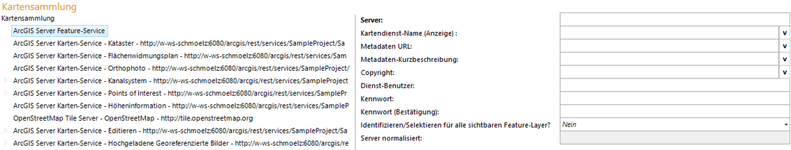 ArcGIS Server Feature-Service Konfiguration ArcGIS Server Feature-Service Konfiguration