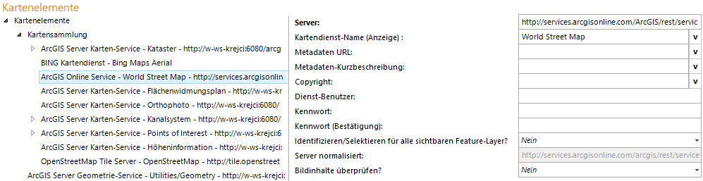 ArcGIS Online-Service Konfiguration ArcGIS Online-Service Konfiguration