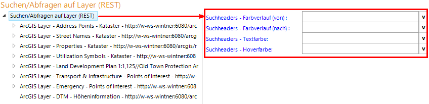Flex spezifische Parameter in Suchen/Abfragen Flex spezifische Parameter in Suchen/Abfragen