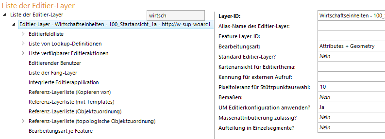 Editier-Layer Konfiguration Editier-Layer Konfiguration