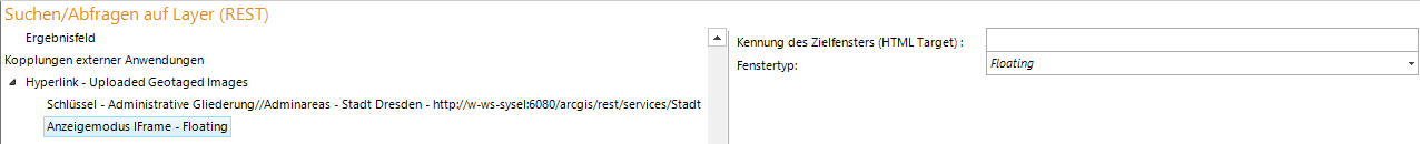 Anzeigemodus IFrame Konfiguration Anzeigemodus IFrame Konfiguration
