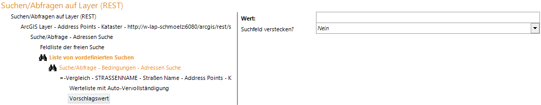 Konfiguration Vorschlagswert