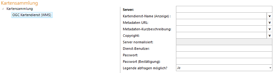 Konfiguration - OGC Kartendienst (WMS) Konfiguration - OGC Kartendienst (WMS)