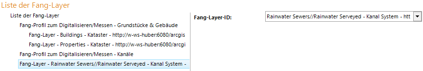 Fang-Layer Konfiguration Fang-Layer Konfiguration