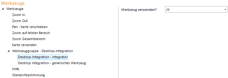 Konfiguration - Desktop-Integration - Integrator