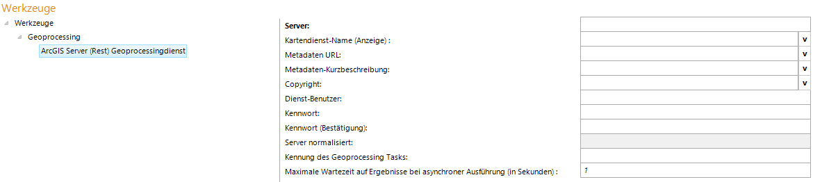 Konfiguration ArcGIS Server Geoverarbeitungs-Service Konfiguration ArcGIS Server Geoverarbeitungs-Service