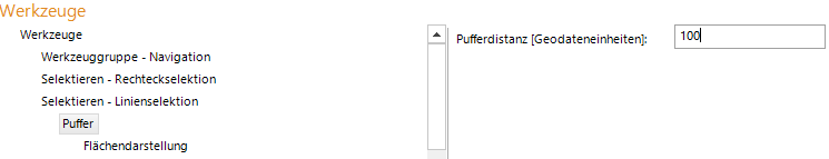 Linienselektion Puffer Konfiguration Linienselektion Puffer Konfiguration