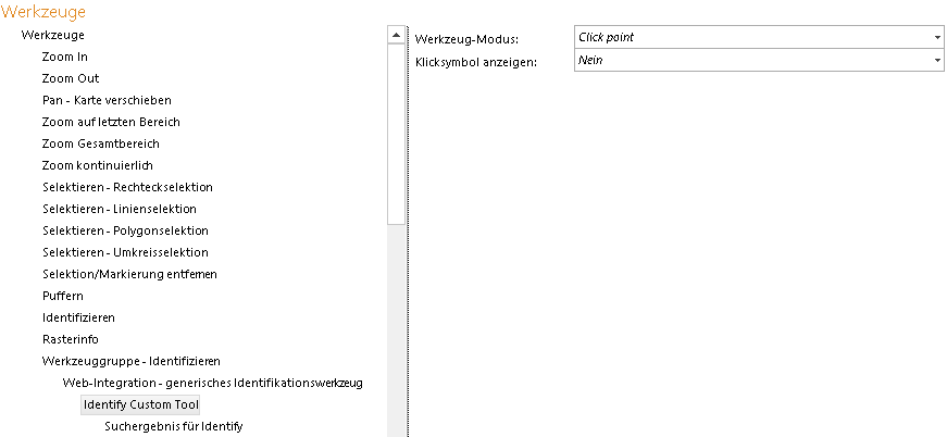 Konfiguration - Identify Custom Tool Konfiguration - Identify Custom Tool
