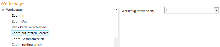Konfiguration Zoom auf letzten Bereich Konfiguration Zoom auf letzten Bereich