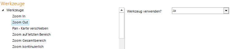 Konfiguration Zoom Out Konfiguration Zoom Out