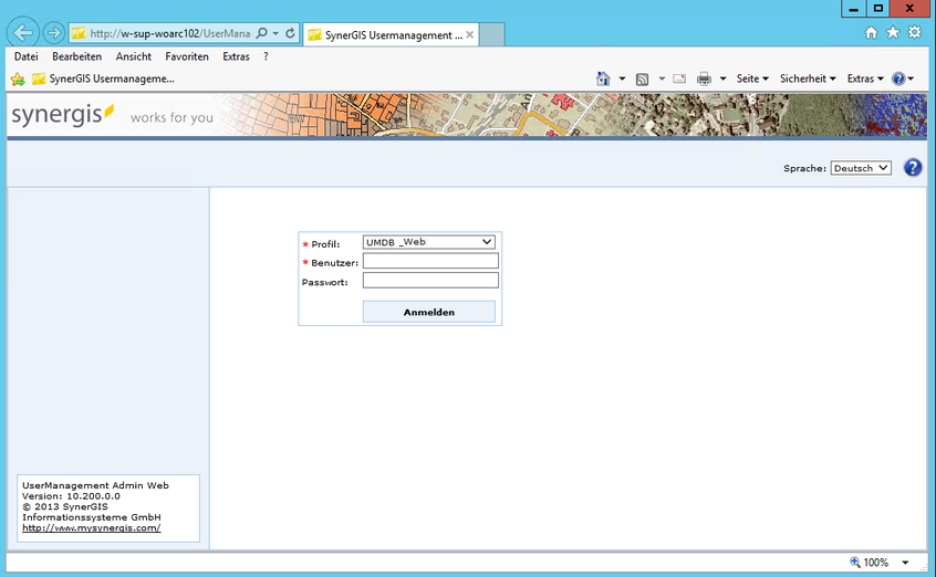Start der UserManagementAdminWeb Anwendung Start der UserManagementAdminWeb Anwendung