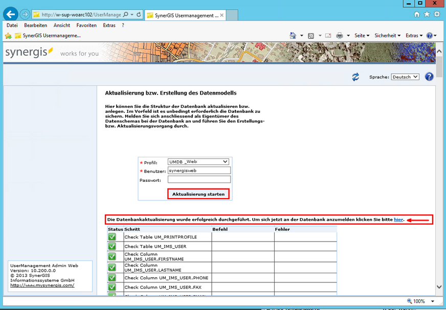 Erstellen oder Aktualisieren des Datenmodells im UserManagementAdminWeb Erstellen oder Aktualisieren des Datenmodells im UserManagementAdminWeb