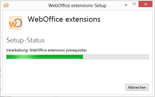 WebOffice extensions 10.3 Installationssetup WebOffice extensions 10.3 Installationssetup