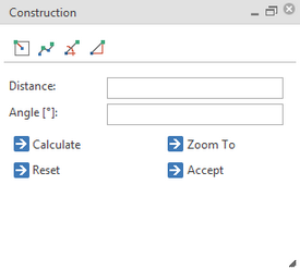 Construction by distance and angle