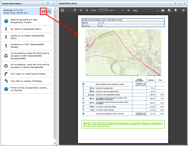 PDF Erstellung von Routenbeschreibungen&nbsp;