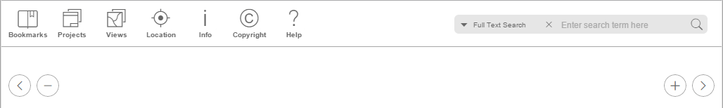 Upper toolbar in the WebOffice mobile client - tablet mode