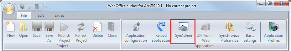 Open the WebOffice 10.3 SP2 administration pages from WebOffice author