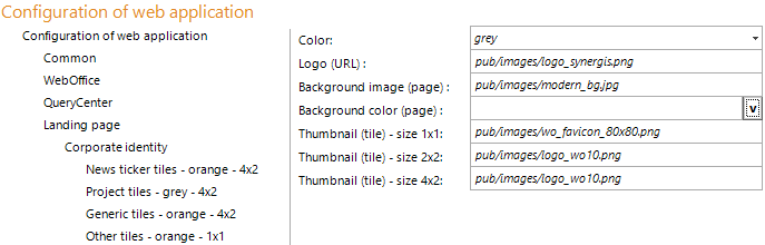 Configuartion - corporate identity