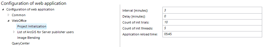 Project initialization configuration