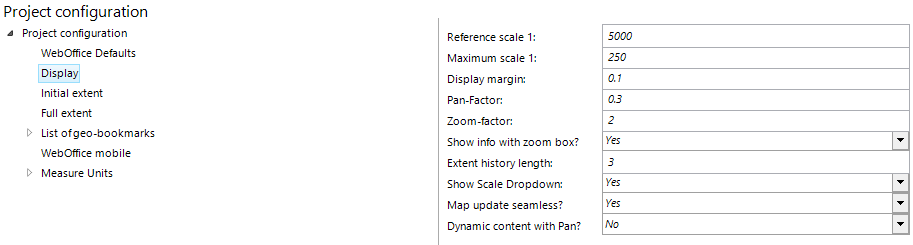 Display configuration Display configuration