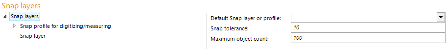 Snap layers configuration