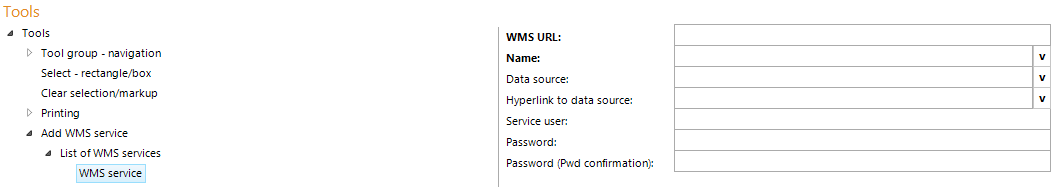 WMS service configuration WMS service configuration