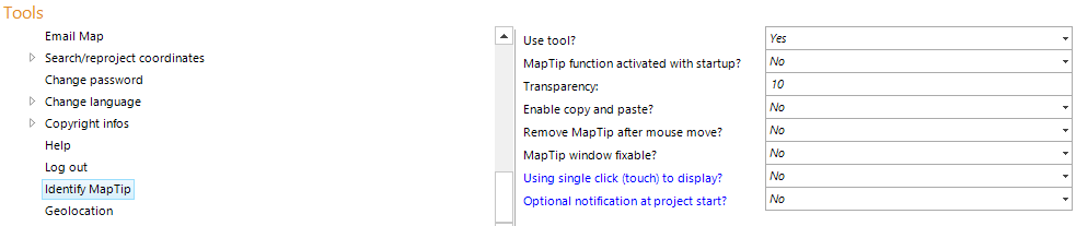 Identify MapTip tool configuration