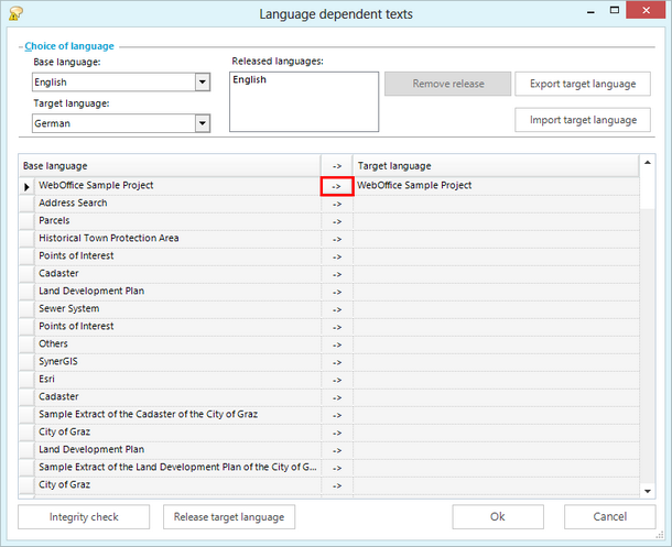 Copy values from base to target language