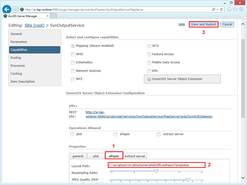 Configure the path to WebOffice ePaper templates