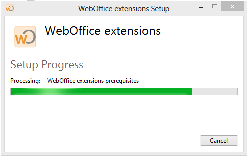 WebOffice extensions 10.3 setup