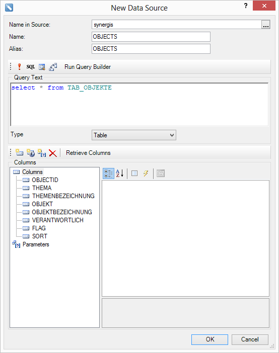 Select statement for tables