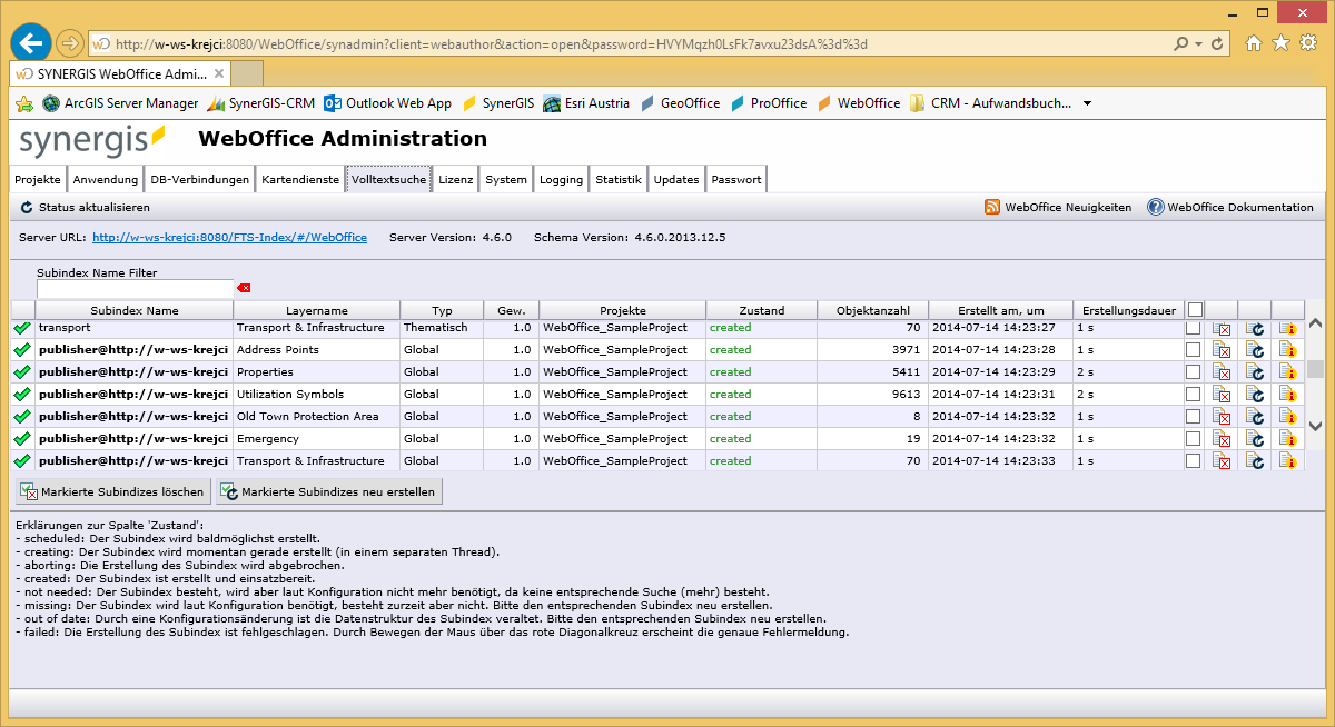 SynAdmin - Reiter Volltextsuche