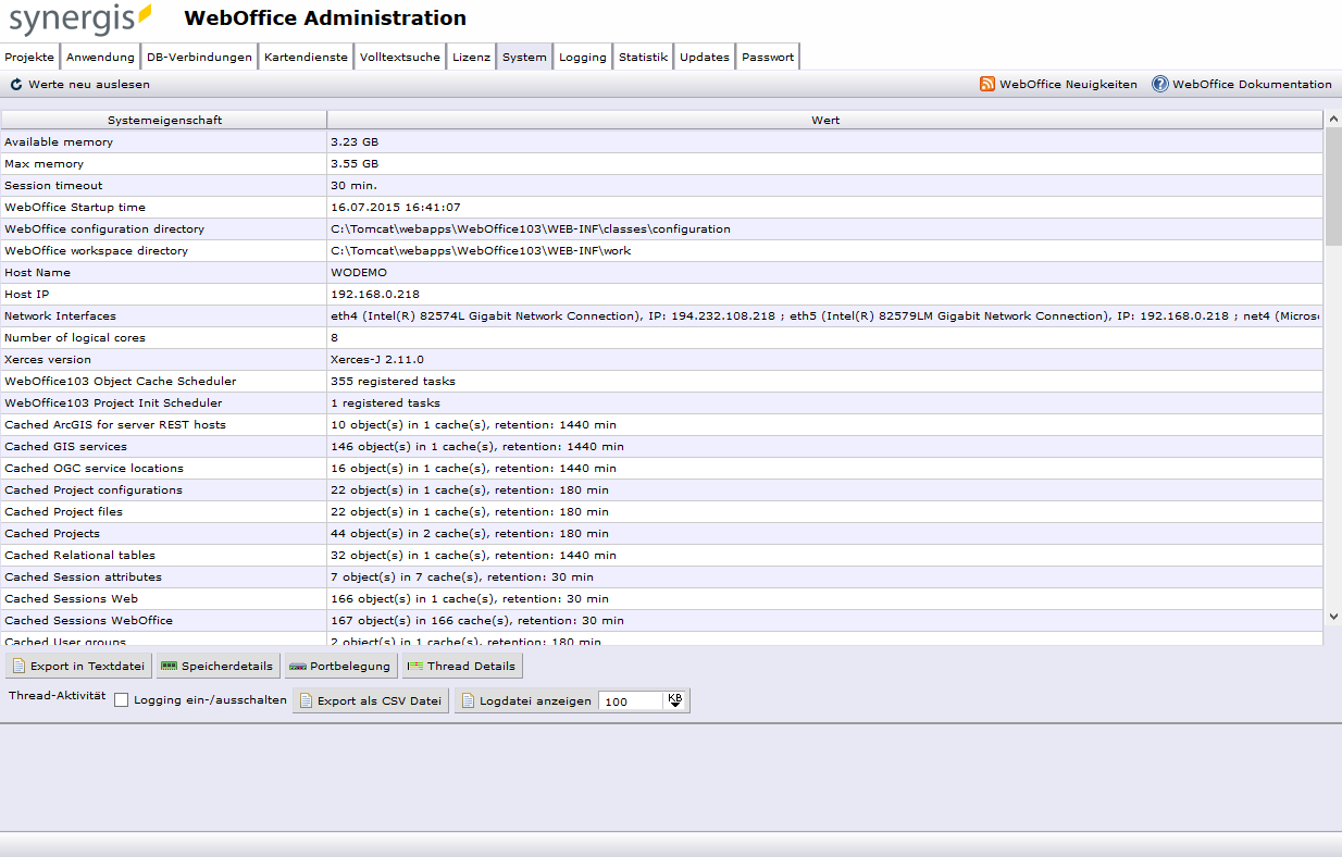 SynAdmin - Reiter System