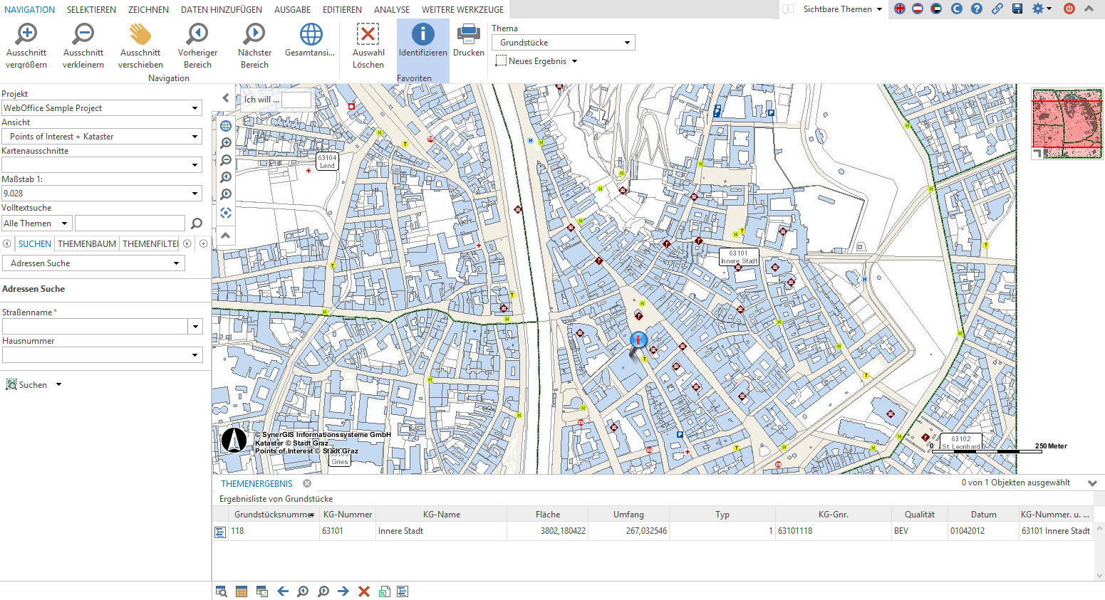 Identifizierung eines Objektes im WebOffice core Client (Themenergebnis)