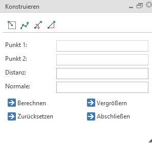 Konstruktionsdialog -  Rechtwinkeliges Konstruieren