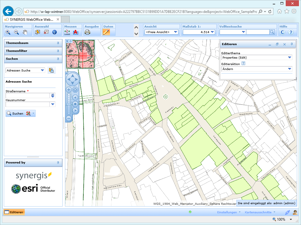 Editieren mit einem Administrator - voller Zugriff auf das Editierthema