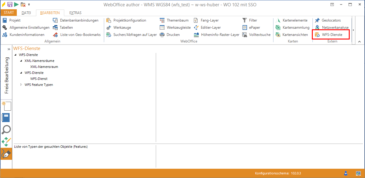 Konfiguration des WFS Dienstes im WebOffice author