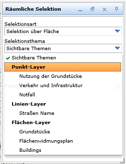 Auswahl der Selektionsthema Auswahl der Selektionsthema