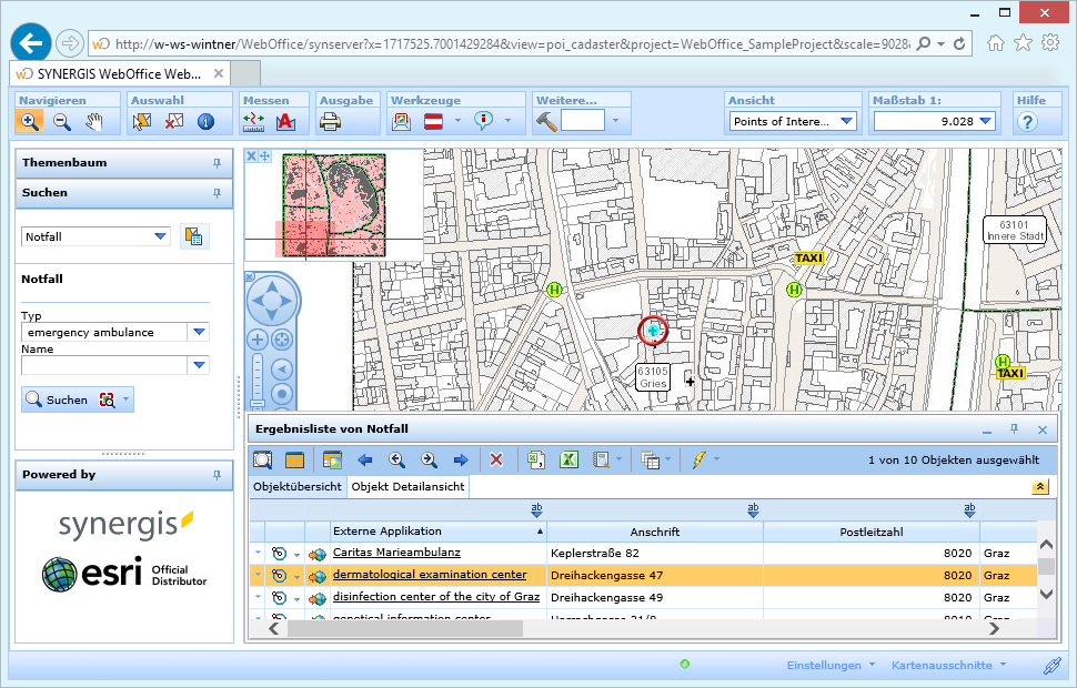 Dynamische Selektionsanzeige Dynamische Selektionsanzeige