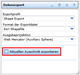 Daten vom aktuellen Ausschnitt exportieren