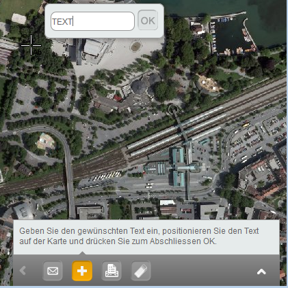 Setzen eines Textes im mobile Client