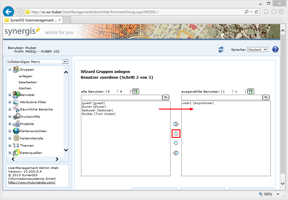 Gruppe anlegen - Schritt 2 Gruppe anlegen - Schritt 2