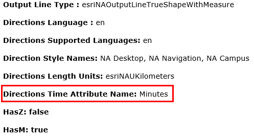 Zeitattribut im Routing-Dienst