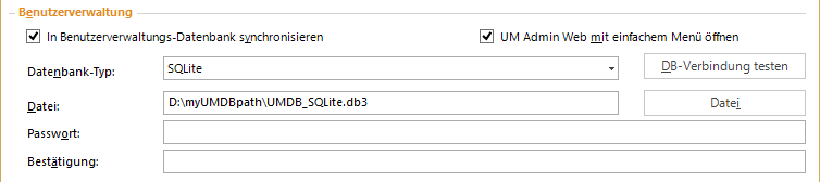 Grundeinstellungen - SQLite Datenbank synchronisieren